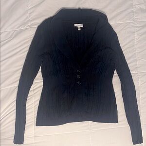 Women's Navy Cable Knit Sweater M